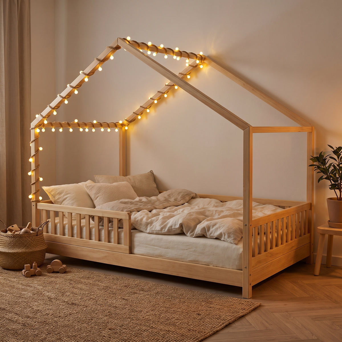Guirlande Lumineuse PEPITE - Boules LED Blanc Chaud
