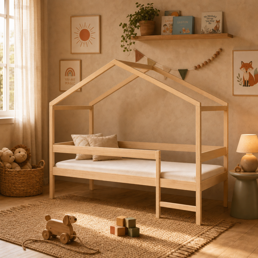 Pack Lit Cabane Piloti — Lit + Matelas + Sommier