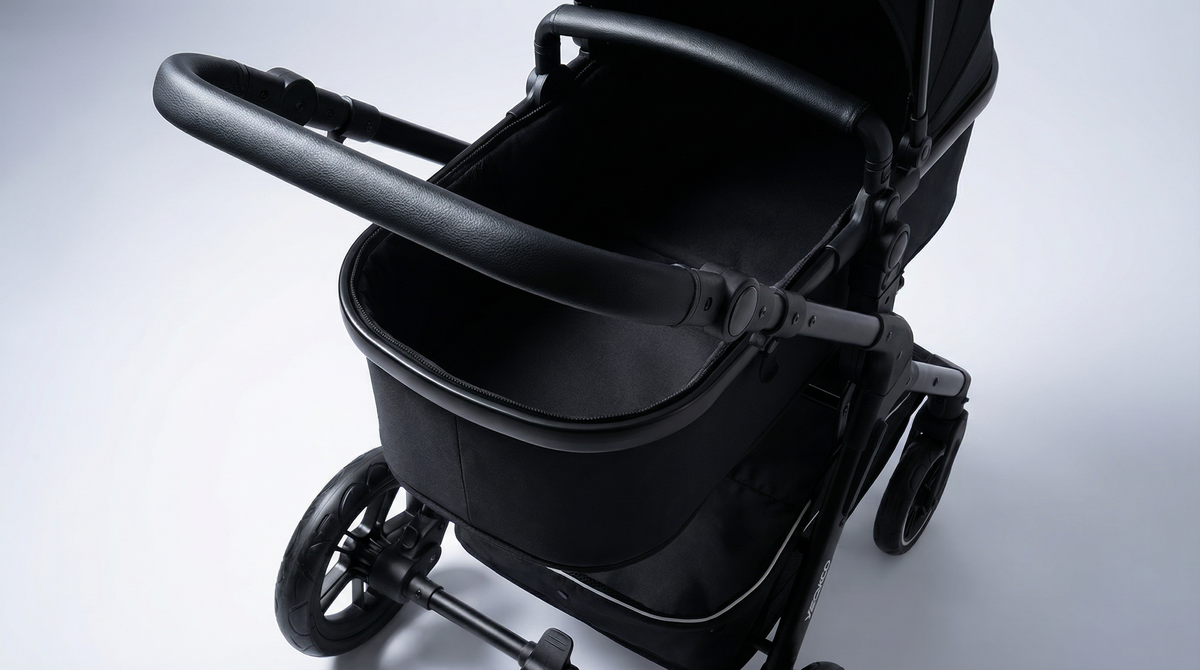 Poussette Trio 3 en 1 Monoora Manta - Pack Complet avec Nacelle & Cosse - Tout Terrain & Légère (9,5kg)