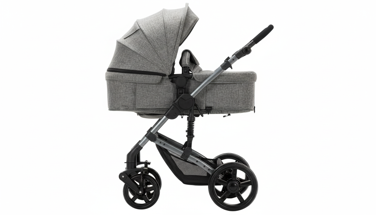 Poussette Trio 3 en 1 Monoora Condor - Pack Complet (Cosse & Nacelle) - Suspensions Tout-Terrain & Confort XL