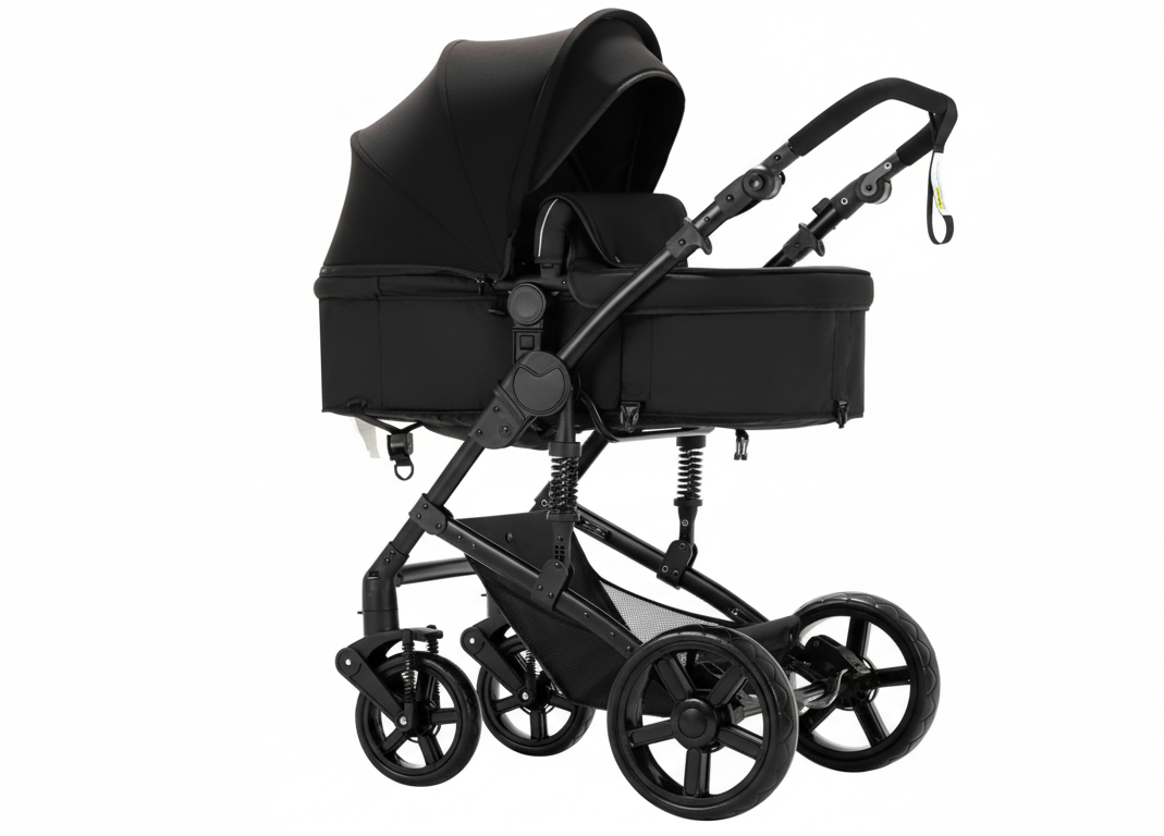 Poussette Trio 3 en 1 Monoora Condor - Pack Complet (Cosse & Nacelle) - Suspensions Tout-Terrain & Confort XL