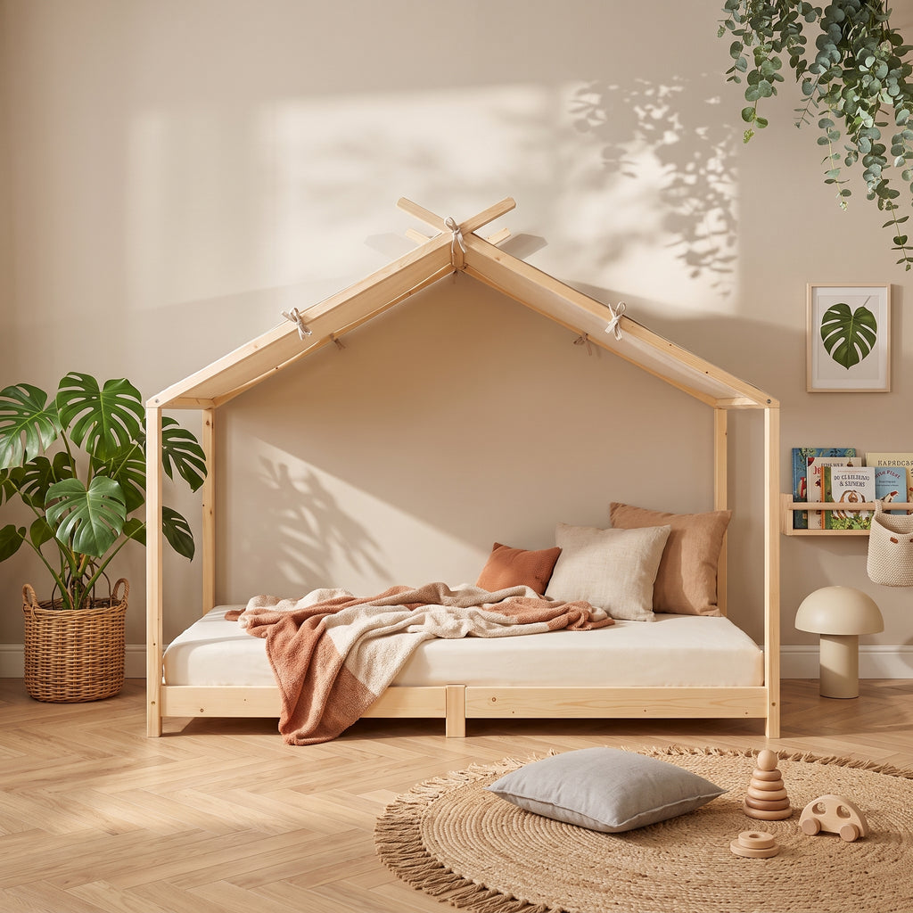 Lit Cabane MOANA 90x200 - Toit en Toile