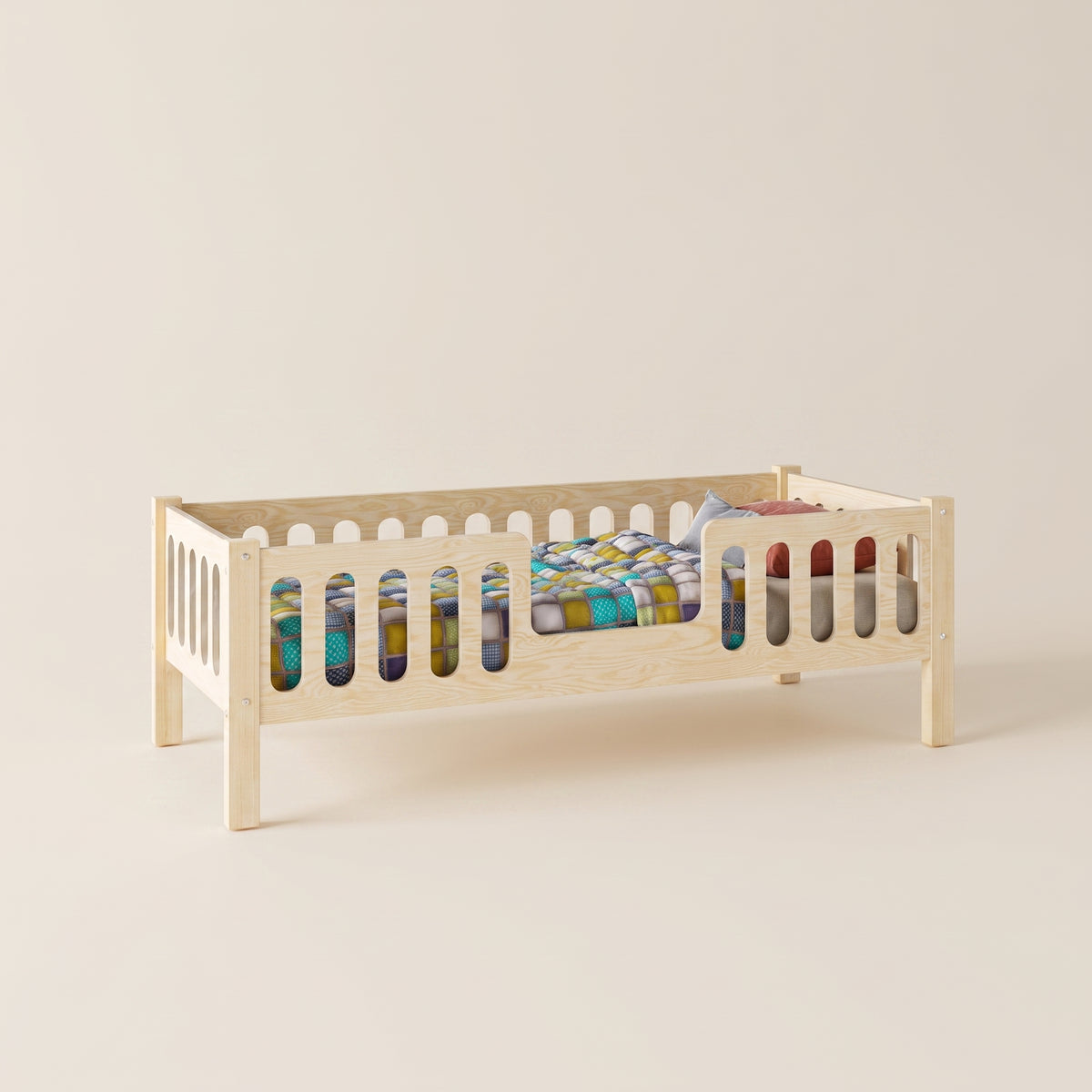 Lit enfant PABLO deux niveaux 90x190 cm en bois massif certifié FSC