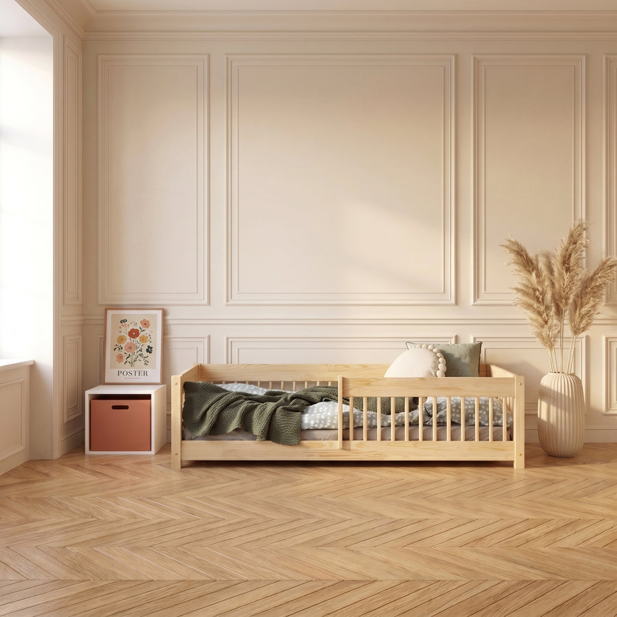 Lit au sol enfant Montessori MILA – Bois massif