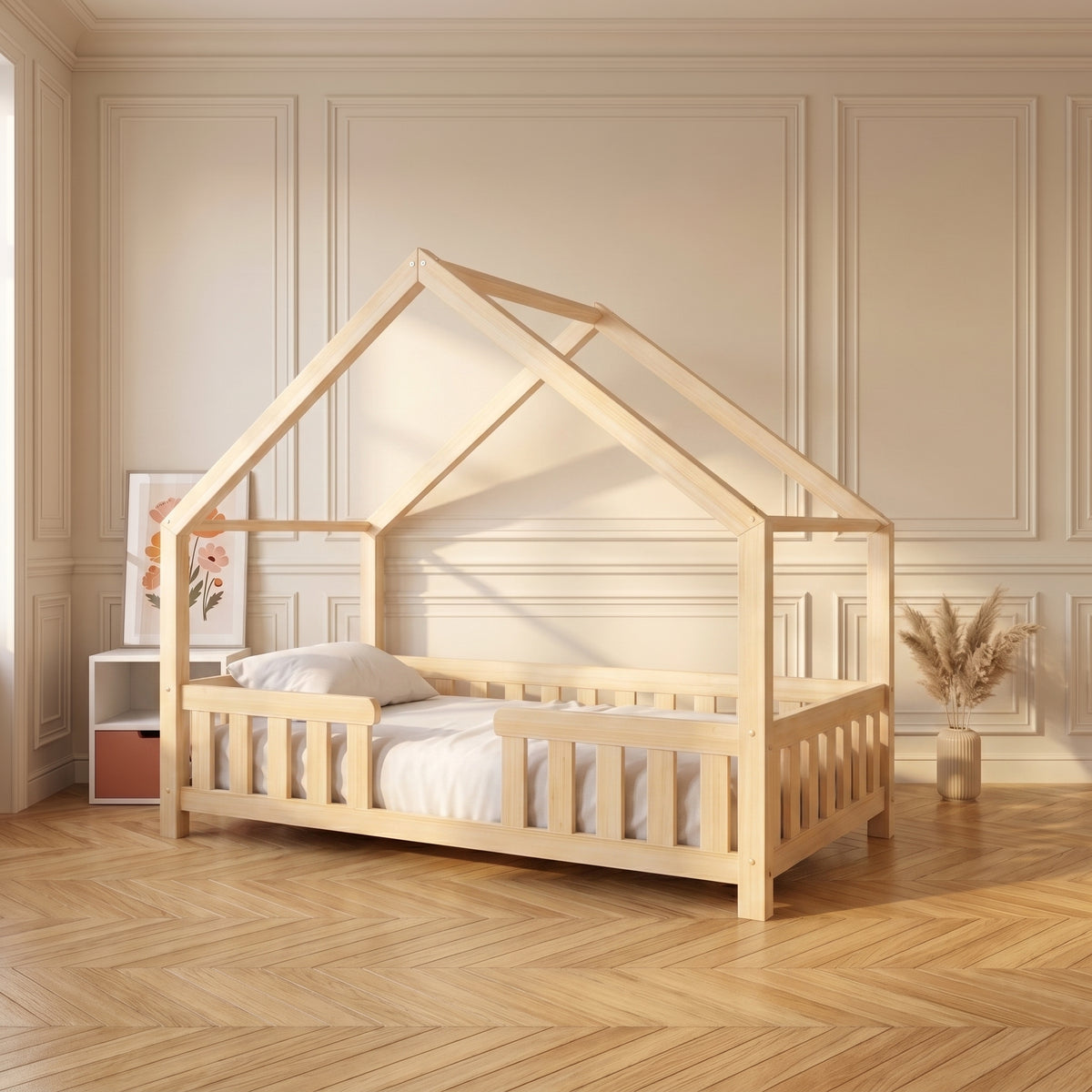 Barrière à barreaux du lit cabane TALO, couchage bas